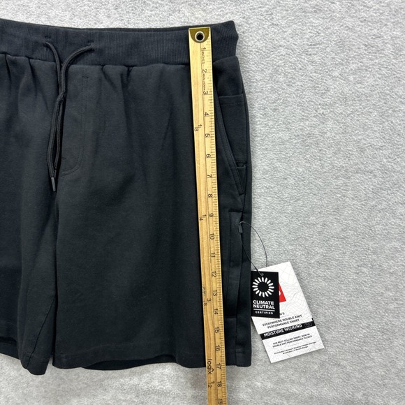 686 Everywhere Shorts Mens Medium Black Double Knit Performance Fleece Sweat NEW - Picture 8 of 10